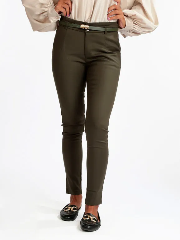 Freesia Pantalón casual de mujer con cinturón