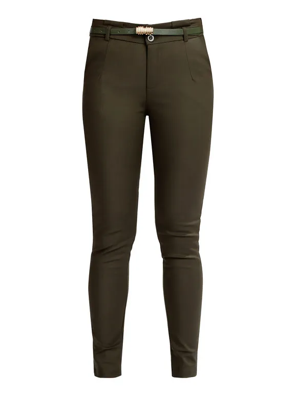 Freesia Pantalón casual de mujer con cinturón