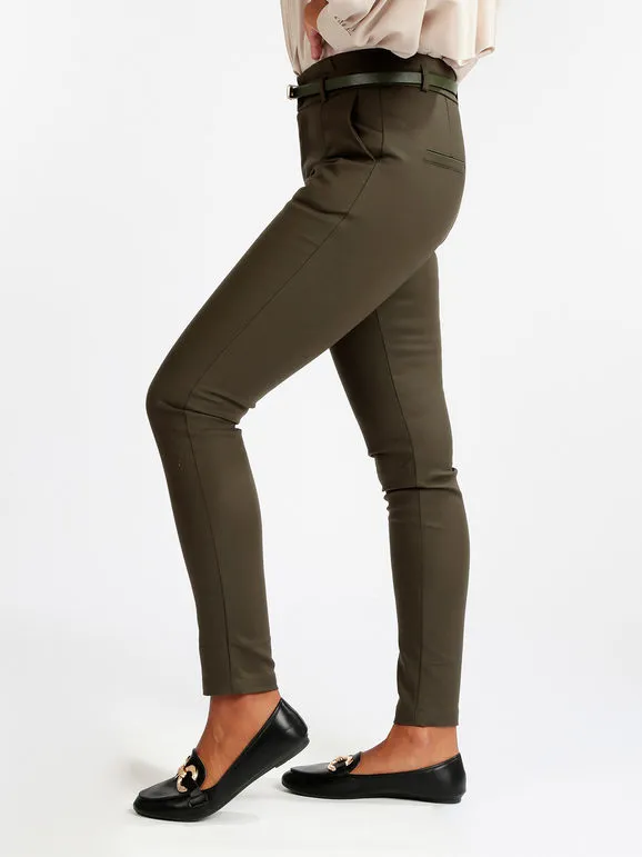 Freesia Pantalón casual de mujer con cinturón