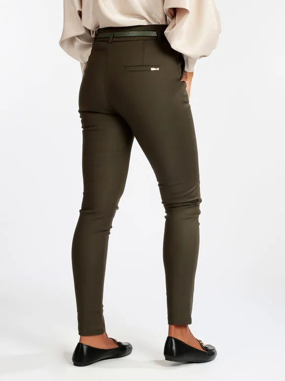 Freesia Pantalón casual de mujer con cinturón